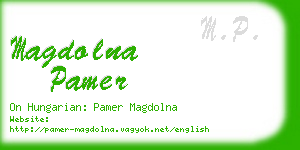 magdolna pamer business card